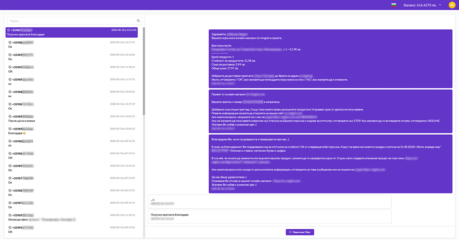 Overall vision of the conducted conversations.